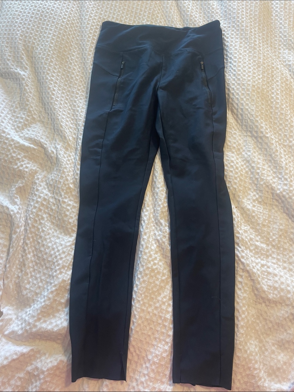 Athleta Black High-Waist Zip Pocket Leggings